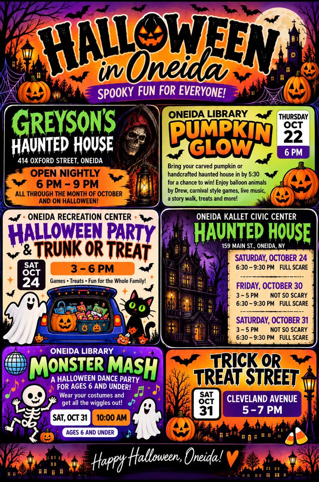 Halloween in Oneida Flyer